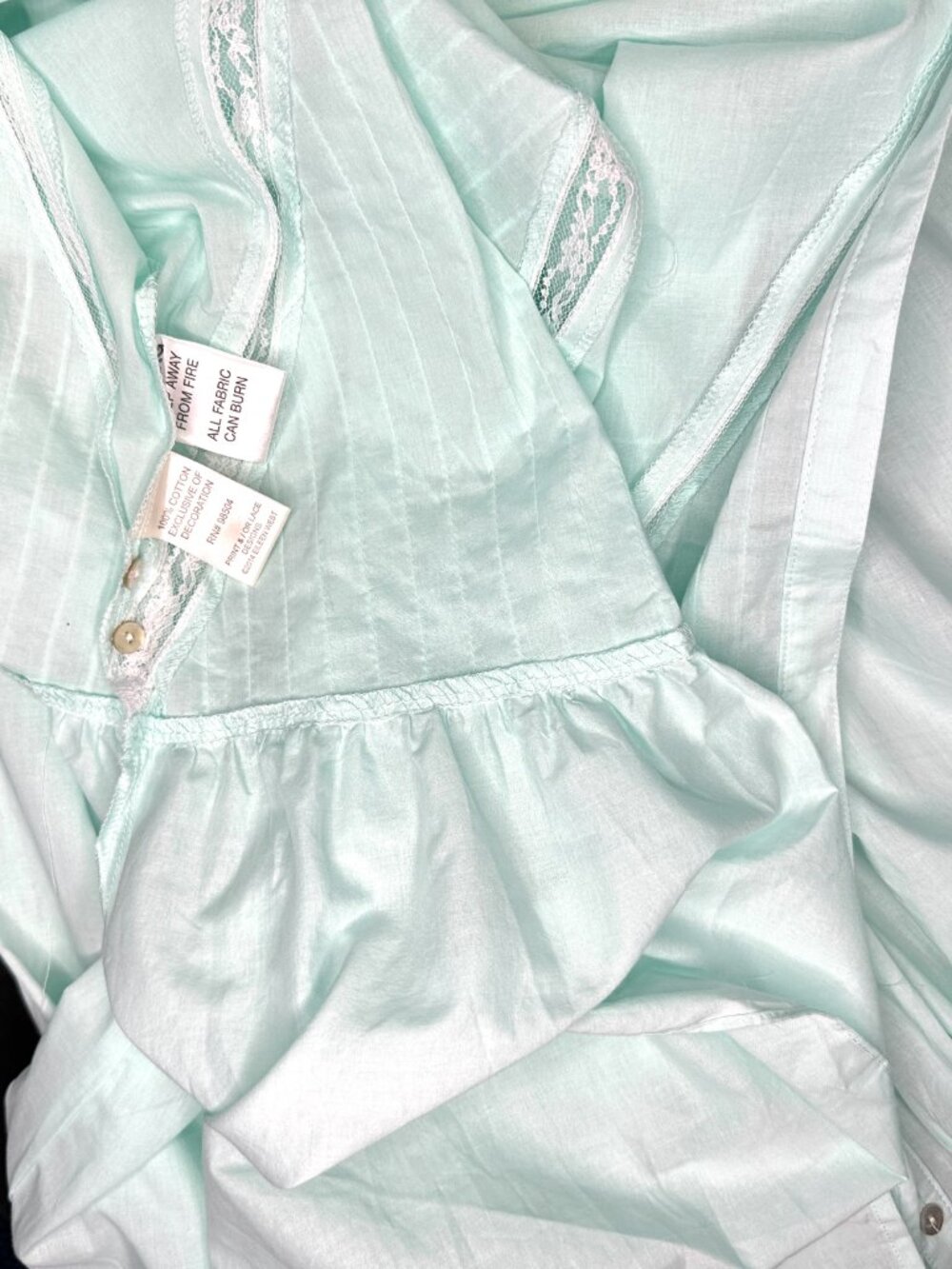 Eileen West Cotton Lawn Long Gown & Robe Set, X-Large Timeless Dainty Logo Soft - Picture 11 of 13